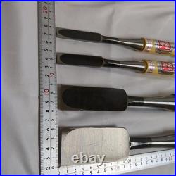 Umehiro Japanese Chisel Set 4pc Oire Nomi Carpenter Tool Woodworking