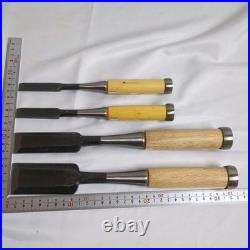 Umehiro Japanese Chisel Set 4pc Oire Nomi Carpenter Tool Woodworking
