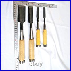 Umehiro Oire Nomi Japanese Bench Chisels Set of 4 Unused