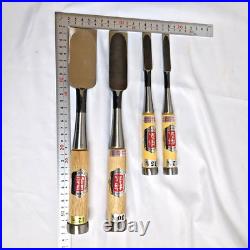 Umehiro Oire Nomi Japanese Bench Chisels Set of 4 Unused