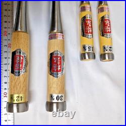 Umehiro Oire Nomi Japanese Bench Chisels Set of 4 Unused