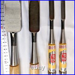 Umehiro Oire Nomi Japanese Bench Chisels Set of 4 Unused