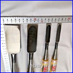 Umehiro Oire Nomi Japanese Bench Chisels Set of 4 Unused