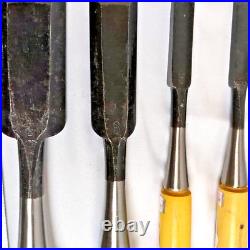 Umehiro Oire Nomi Japanese Bench Chisels Set of 4 Unused