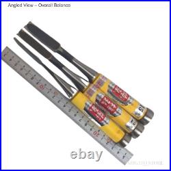 Umehiro Oire Nomi Japanese Chisel Set of 3 Unused, Hand-forged Carpenter Tools