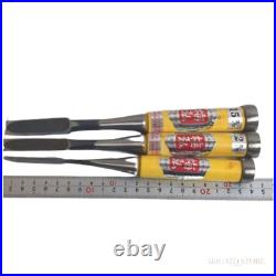 Umehiro Oire Nomi Japanese Chisel Set of 3 Unused, Hand-forged Carpenter Tools