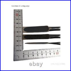 Umehiro Oire Nomi Japanese Chisel Set of 3 Unused, Hand-forged Carpenter Tools