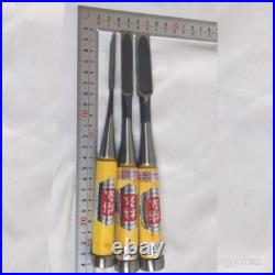 Umehiro Oire Nomi Japanese Chisel Set of 3 Unused, Hand-forged Carpenter Tools
