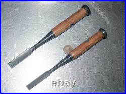 Umihiro Oire Nomi Japanese Bench Chisel 12, 15mm Set of 2 White Steel #2 Unused