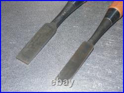 Umihiro Oire Nomi Japanese Bench Chisel 15mm 18mm White Steel #2 Set of 2 Unused