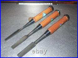 Umihiro Oire Nomi Japanese Bench Chisel 9, 12, 15mm Set of 2 White Steel #2