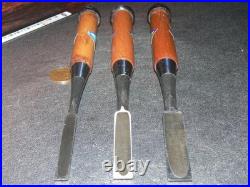 Umihiro Oire Nomi Japanese Bench Chisel 9, 12, 15mm Set of 2 White Steel #2