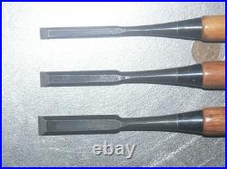 Umihiro Oire Nomi Japanese Bench Chisel 9, 12, 15mm Set of 2 White Steel #2