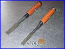 Umihiro Oire Nomi Japanese Bench Chisel Kadouchi 12mm 15mm Set of 2 Unused