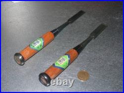 Umihiro Oire Nomi Japanese Bench Chisel Kadouchi 12mm 15mm Set of 2 Unused