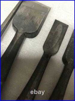 Vintage Chisels Lot of 10 Japanese Tool Half Round Oire Nomi Flat Carpenter TRK