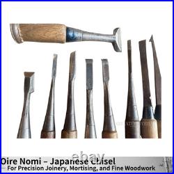 Vintage Japanese Nomi Chisel Set 15pcs Carpenter Tools Mixed Brands Non-US Buyer