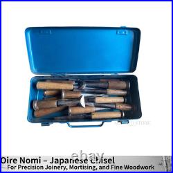 Vintage Japanese Nomi Chisel Set 15pcs Carpenter Tools Mixed Brands Non-US Buyer