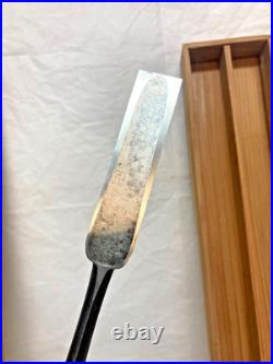 Vintage Japanese Tsuki Nomi Paring Chisel 2pcs Set with Original Wooden Box Oire