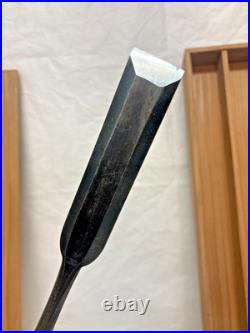 Vintage Japanese Tsuki Nomi Paring Chisel 2pcs Set with Original Wooden Box Oire