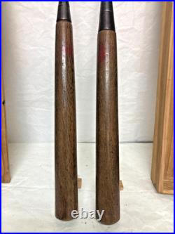 Vintage Japanese Tsuki Nomi Paring Chisel 2pcs Set with Original Wooden Box Oire