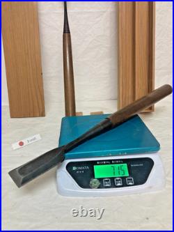 Vintage Japanese Tsuki Nomi Paring Chisel 2pcs Set with Original Wooden Box Oire