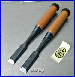 Yamahiro Oire Nomi Japanese Bench Chisels 18mm Set of 2 White Steel #1
