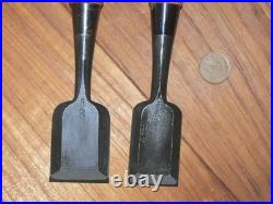 Yamahiro Oire Nomi Japanese Bench Chisels 36mm 42mm Set of 2 White Steel #1