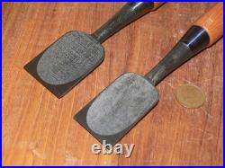 Yamahiro Oire Nomi Japanese Bench Chisels 36mm 42mm Set of 2 White Steel #1