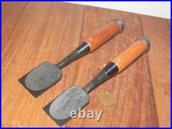 Yamahiro Oire Nomi Japanese Bench Chisels 36mm 42mm Set of 2 White Steel #1