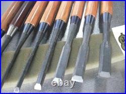 Yamahiro Oire Nomi Japanese Bench Chisels White Steel #1 Set of 8 Unused