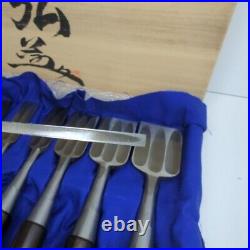 Yamahiro Oire Nomi Japanese Dovetail Bench Chisels Polished Migaki Set of 10