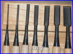 Yamahiro Okayama Takeshi Oire Nomi Japanese Bench Chisels Set of 10 Shirogami #1