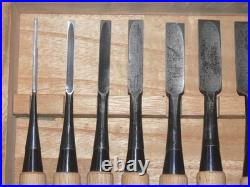 Yamahiro Okayama Takeshi Oire Nomi Japanese Bench Chisels Set of 10 Shirogami #1