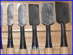 Yamahiro Okayama Takeshi Oire Nomi Japanese Bench Chisels Set of 10 Shirogami #1