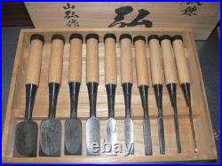 Yamahiro Okayama Takeshi Oire Nomi Japanese Bench Chisels Set of 10 Shirogami #1