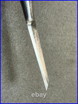 Yasushi Hanyu Japanese Mentori Oire Nomi 24mm (15/16 in) White Steel #2 Black