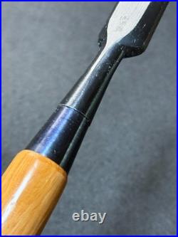 Yasushi Hanyu Japanese Mentori Oire Nomi 24mm (15/16 in) White Steel #2 Black