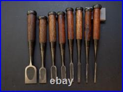 Yoshihiro 8x set 3-30mm Tokyo Chisel Coop Japanese Bench Chisels Oire Nomi