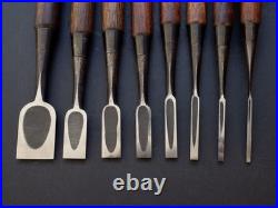 Yoshihiro 8x set 3-30mm Tokyo Chisel Coop Japanese Bench Chisels Oire Nomi