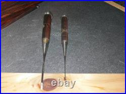 Yoshimitsu Japanese Bench Chisel Oire Nomi 1.9mm, 3mm Set of 2 Ebony