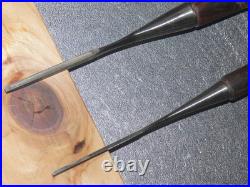 Yoshimitsu Japanese Bench Chisel Oire Nomi 1.9mm, 3mm Set of 2 Ebony