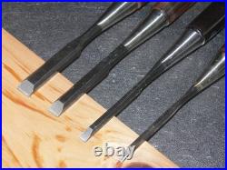 Yoshimitsu Japanese Bench Chisel Oire Nomi 3mm, 6mm, 9mm, 12mm Set of 4 Ebony