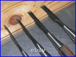 Yoshimitsu Japanese Bench Chisel Oire Nomi 3mm, 6mm, 9mm, 12mm Set of 4 Ebony