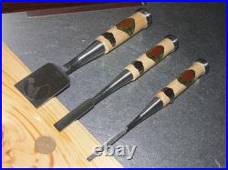 Yoshimitsu Japanese Bench Chisel Oire Nomi 6mm, 12mm, 42mm Set of 3 White oak