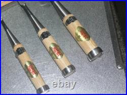 Yoshimitsu Japanese Bench Chisel Oire Nomi 6mm, 12mm, 42mm Set of 3 White oak