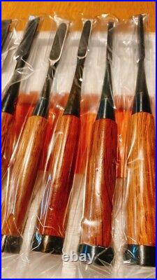 Yoshinaga Oire Nomi Japanese Bench Chisel Set of 10 Red Oak