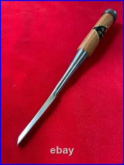 Yoshio Usui Japanese bench Chisel oire nomi 6mm HSS Red oak handle