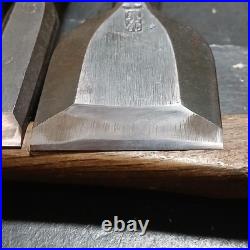 Zensaku Japanese Bench Chisels / Oire Nomi Set of 4 3, 12, 15, 42mm Used