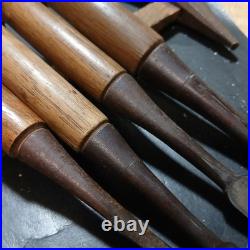 Zensaku Japanese Bench Chisels / Oire Nomi Set of 4 3, 12, 15, 42mm Used